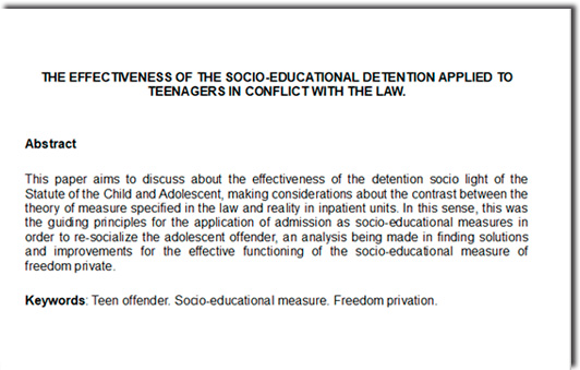 Exemplo Elementos Pós-textuais ABNT