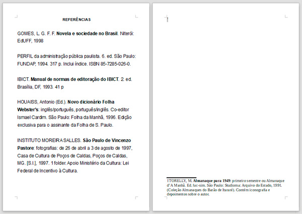 Exemplo Referências ABNT