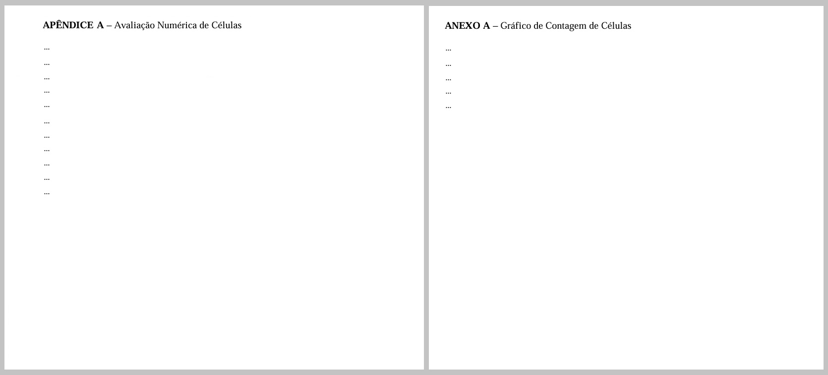Exemplo Apêndices e Anexos ABNT